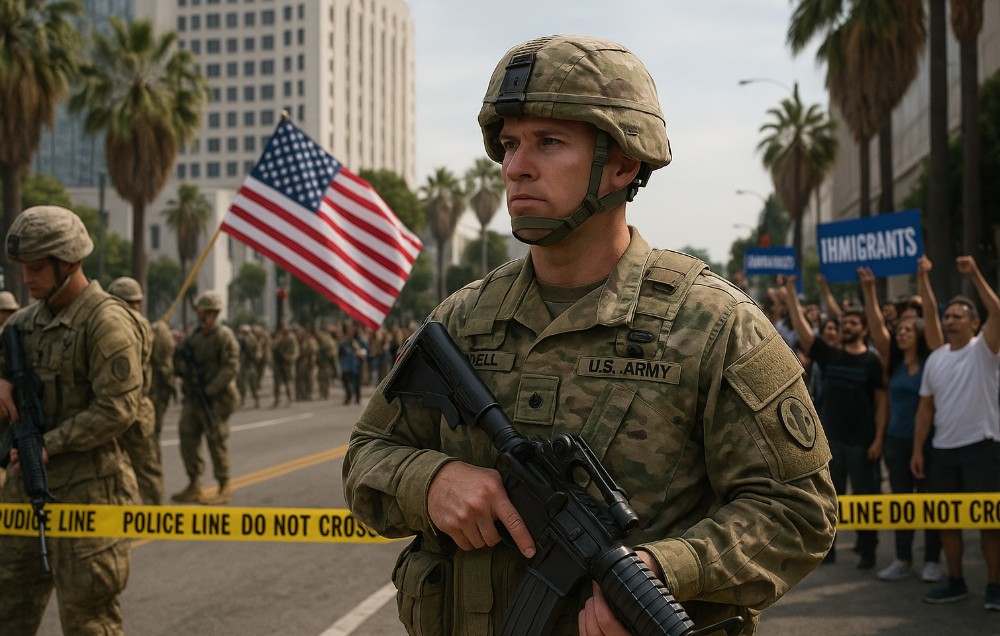 Federalized National Guard Deploy to Quell Los Angeles Immigration Protests