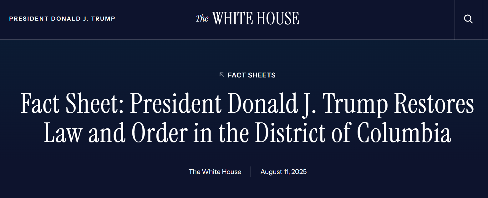 Police Competence in Question as President Trump Federalizes D.C. Police and Deploys National Guard Amid Rising Crime Concerns